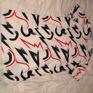 Red black and white body con T-shirt dress!